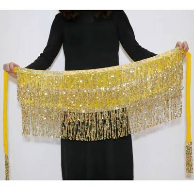 Three-tier yellow waist chain